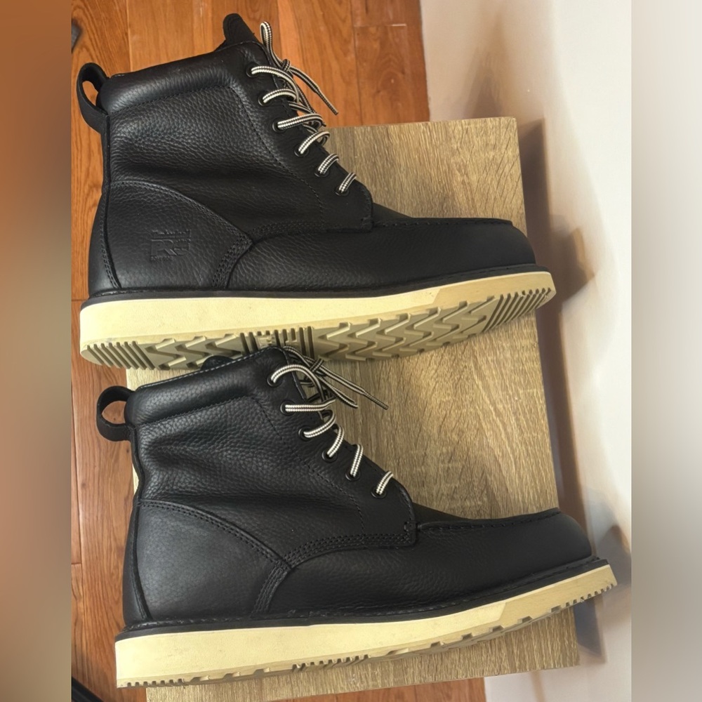 Timberland Pro EUC black Pro wedge 6” soft toe boots Size 11 - Picture 4 of 8